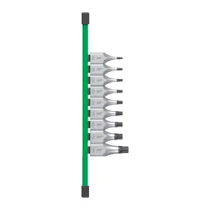 Набор головок торцевых хромированных 1/2'' MILWAUKEE с битами TORX (Т20-Т60) на планке (9шт) №1