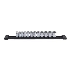 Набір головок торцевих хромованих 3/8'' MILWAUKEE (12 гранн.) на планці на планке (12шт) №2