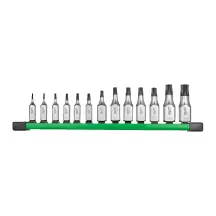 Набор головок торцевых хромированных 1/4'' и 3/8'' MILWAUKEE с битами TORX (T8-T60) на планке (13шт) купить