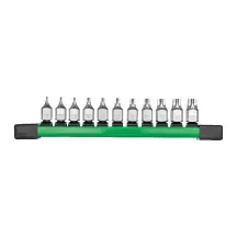 Набір головок торцевих хромованих 1/4'' MILWAUKEE з бітами TORX (T8-T50) на планці (11шт) купити в Україні