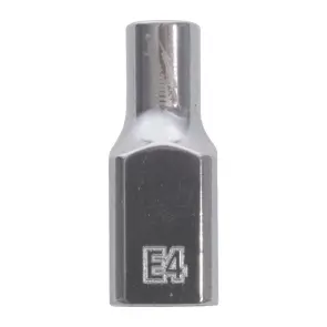 Головка торцева хромована TORX Е-стандарт 1/4'' MILWAUKEE, E4 №1
