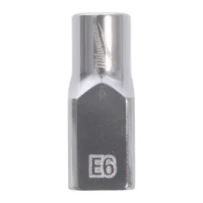 Головка торцева хромована TORX Е-стандарт 1/4'' MILWAUKEE, E6 №1