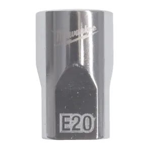 Головка торцева хромована TORX Е-стандарт 1/2'' MILWAUKEE, E18 №1
