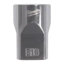 Головка торцевая хромированная TORX Е-стандарт 3/8'' MILWAUKEE, E16 купити
