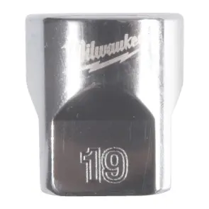 Головка торцева хромована 3/8'' MILWAUKEE, (зірочка 12 гранн.), 19мм №1