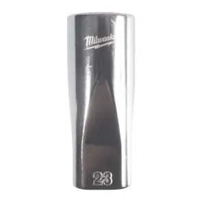 Головка торцева хромована 1/2'' MILWAUKEE, (зірочка 12 гранн.) подовжена, 23мм №1