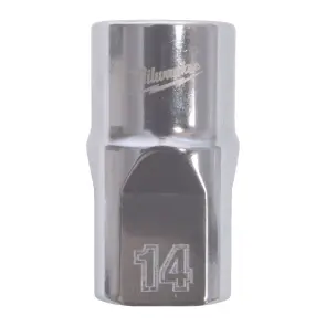 Головка торцева хромована 1/2'' MILWAUKEE, (зірочка 12 гранн.), 14мм №1