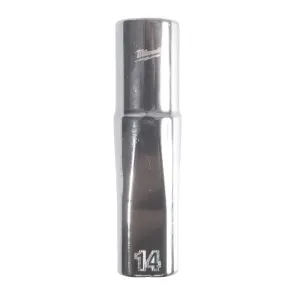 Головка торцева хромована 1/2'' MILWAUKEE, (зірочка 12 гранн.) подовжена, 23мм №1