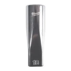 Головка торцева хромована 1/2'' MILWAUKEE, (зірочка 12 гранн.) подовжена, 18мм №1