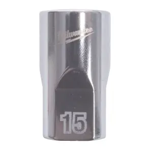 Головка торцева хромована 1/2'' MILWAUKEE, (зірочка 12 гранн.), 15мм №1