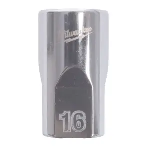 Головка торцева хромована 1/2'' MILWAUKEE, (зірочка 12 гранн.), 16мм №1
