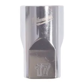 Головка торцева хромована 1/2'' MILWAUKEE, (зірочка 12 гранн.), 17мм №1