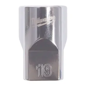 Головка торцева хромована 1/2'' MILWAUKEE, (зірочка 12 гранн.), 19мм №1
