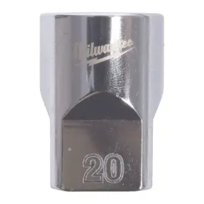 Головка торцева хромована 1/2'' MILWAUKEE, (зірочка 12 гранн.), 20мм №1