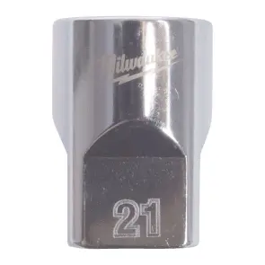 Головка торцева хромована 1/2'' MILWAUKEE, (зірочка 12 гранн.), 21мм №1