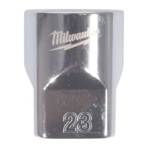 Головка торцева хромована 1/2'' MILWAUKEE, (зірочка 12 гранн.), 23мм №1