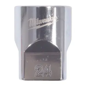 Головка торцева хромована 1/2'' MILWAUKEE, (зірочка 12 гранн.), 24мм №1