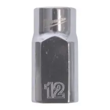 Головка торцевая хромированная 1/2'' MILWAUKEE, (звездочка 12 гранн.), 12мм купить в Украине