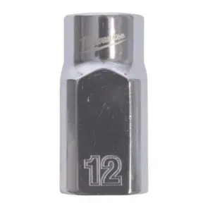 Головка торцева хромована 1/2'' MILWAUKEE, (зірочка 12 гранн.), 12мм №1