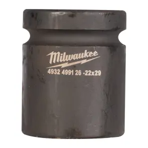 Головка ударна для з/д кріпленнь ShW 1'' 4гр. MILWAUKEE, 22х29мм №1