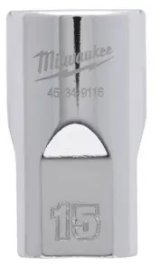 Головка торцева хромована 1/2'' 6гр. MILWAUKEE, 14мм №1