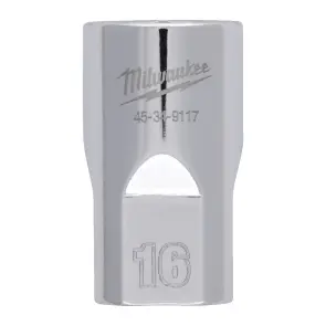Головка торцева хромована 1/2'' 6гр. MILWAUKEE, 16мм №1