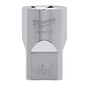 Головка торцева хромована 1/2'' 6гр. MILWAUKEE, 17мм №1