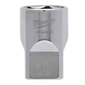 Головка торцева хромована 1/2'' 6гр. MILWAUKEE, 19мм №2