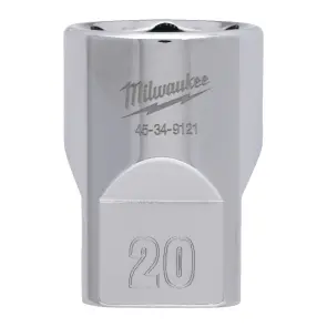 Головка торцева хромована 1/2'' 6гр. MILWAUKEE, 20мм №2