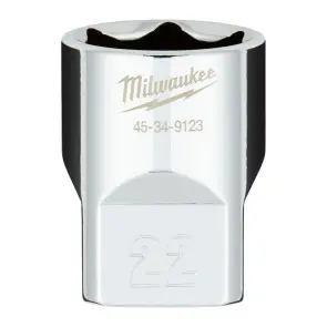 Головка торцева хромована 1/2'' 6гр. MILWAUKEE, 22мм №2