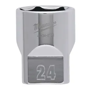 Головка торцева хромована 1/2'' 6гр. MILWAUKEE, 24мм №2
