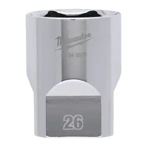 Головка торцева хромована 1/2'' 6гр. MILWAUKEE, 26мм №2