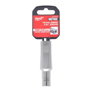 Головка торцева хромована 1/2'' 6гр. MILWAUKEE, подовжена,10мм №1