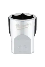Головка торцева хромована 3/8'' 6гр. MILWAUKEE, 16мм в магазині TVOE