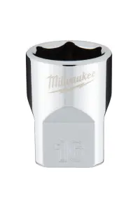 Головка торцева хромована 3/8'' 6гр. MILWAUKEE, 16мм №1