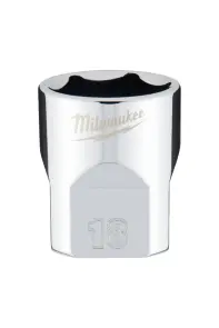 Головка торцева хромована 3/8'' 6гр. MILWAUKEE, 18мм №1