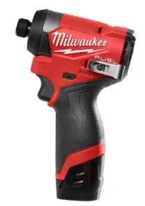 Шуруповерт ударний акумуляторний безщітковий 1/4'' HEX MILWAUKEE, M12 FID2-202Х, 170Нм (зарядний пристрій С12 С, 2 акумулятори М №3