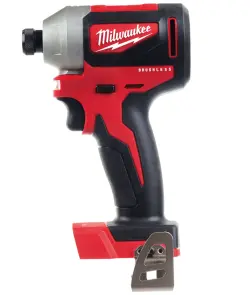 Шуруповерт ударний акумуляторний безщітковий 1/4" HEX MILWAUKEE, M18 CBLID-0, 180Нм (каркас, кліпса для ременя, картонне пакуван №1