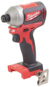 Шуруповерт ударний акумуляторний безщітковий 1/4" HEX MILWAUKEE, M18 CBLID-0, 180Нм (каркас, кліпса для ременя, картонне пакуван №2