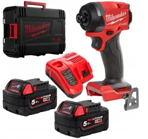 Шуруповерт ударный аккумуляторный бесщеточный MILWAUKEE, M18 FID3-502X, 226Нм (зарядное устройство M12-18 FC, 2 аккумулятора М18 В5 №2