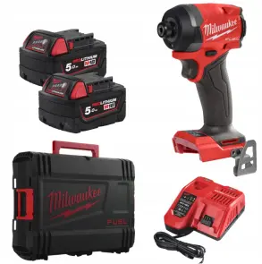 Шуруповерт ударный аккумуляторный бесщеточный MILWAUKEE, M18 FID3-502X, 226Нм (зарядное устройство M12-18 FC, 2 аккумулятора М18 В5 №3