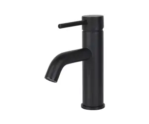 Смеситель для умывальника WEZER EKO1C-01-BLACK нержавеющая сталь №1