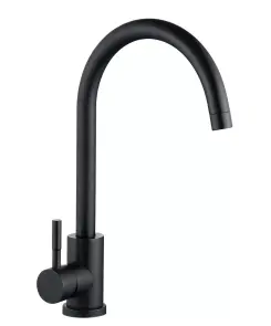 Смеситель для кухни WEZER EKO4A-01-BLACK черного цвета №1