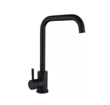 Змішувач для кухні WEZER EKO4B-01-BLACK Г-подібний