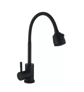 Смеситель для кухни с рефлекторным изливом WEZER EKO4D-01-BLACK №1
