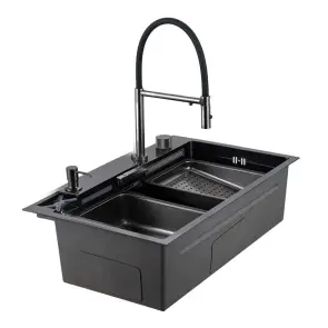 Кухонная мойка GAPPO PROFI GS 7547-19, 750х470, оружейная сталь №2