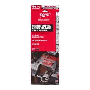 Холст для ленточных пил Bi-Metal PREMIUM MILWAUKEE, 1139,83х2,1/1,8мм, (4-8мм толщина стенки), (3шт) №2