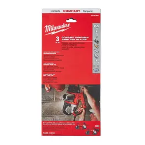 Полотно для ленточных пил MILWAUKEE, 898,52х1,0мм, (4 мм толщина стенки), (3шт) №1