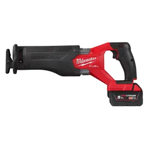 Пила сабельная аккумуляторная бесщеточная MILWAUKEE, M18 FHZ-502X (зарядное устройство M12-18 FC, 2 аккумулятора М18 В5 5Ач, холст, H №3