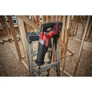 Пила сабельная аккумуляторная бесщеточная MILWAUKEE, M18 FHZ-502X (зарядное устройство M12-18 FC, 2 аккумулятора М18 В5 5Ач, холст, H №4